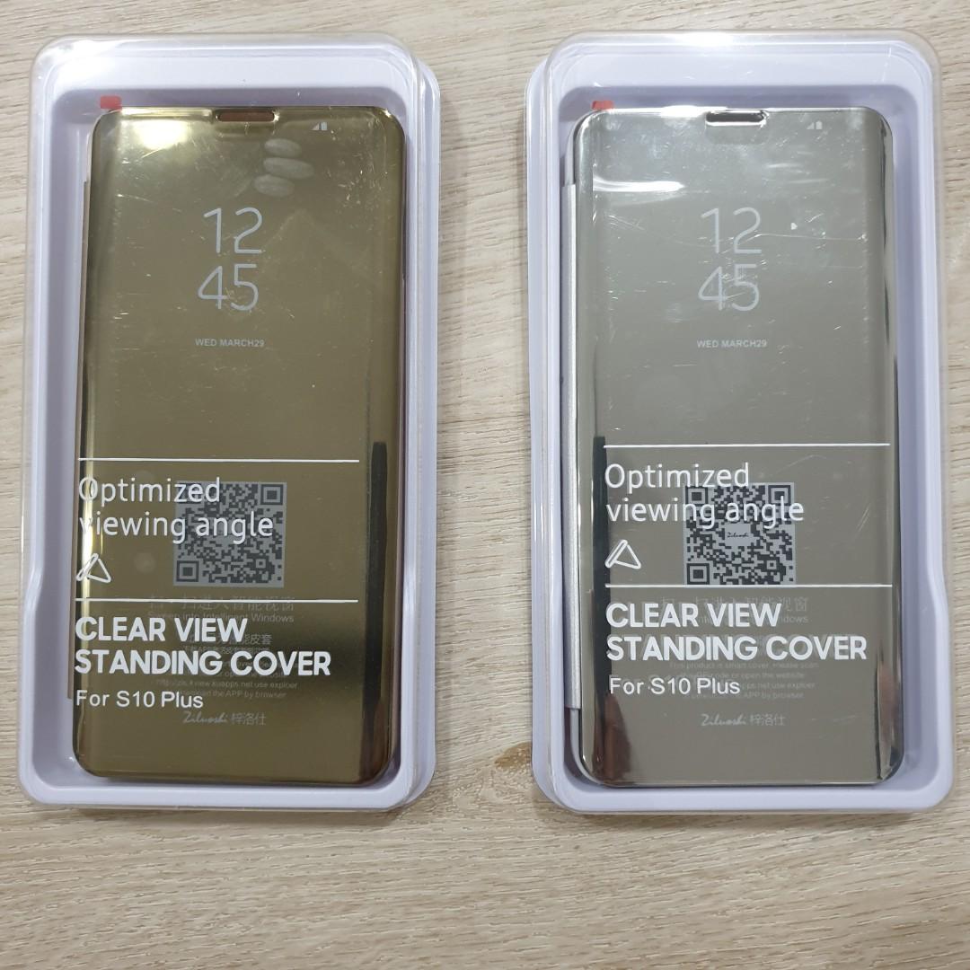 Clear view standing case for s10 plus, Mobile Phones & Gadgets, Mobile