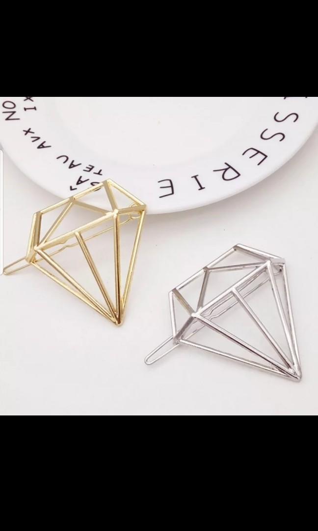 Diamond Hair Clip Barrette Hair Pin Women S Fashion Accessories