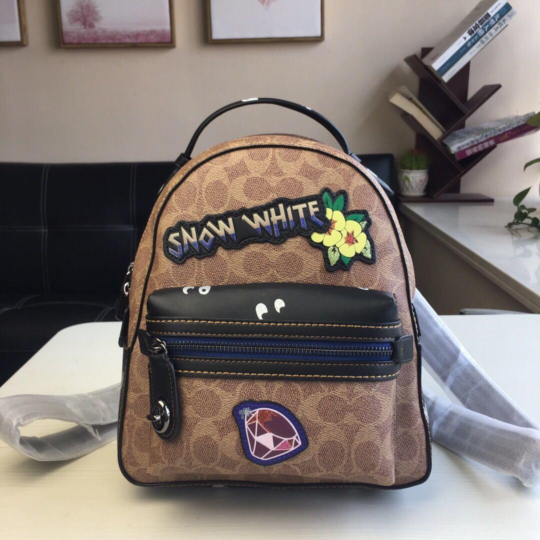 coach snow white backpack