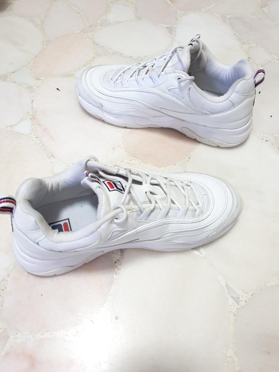 Fila ray white trainers store