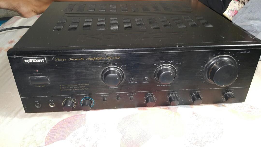 konzert amplifier with subwoofer output