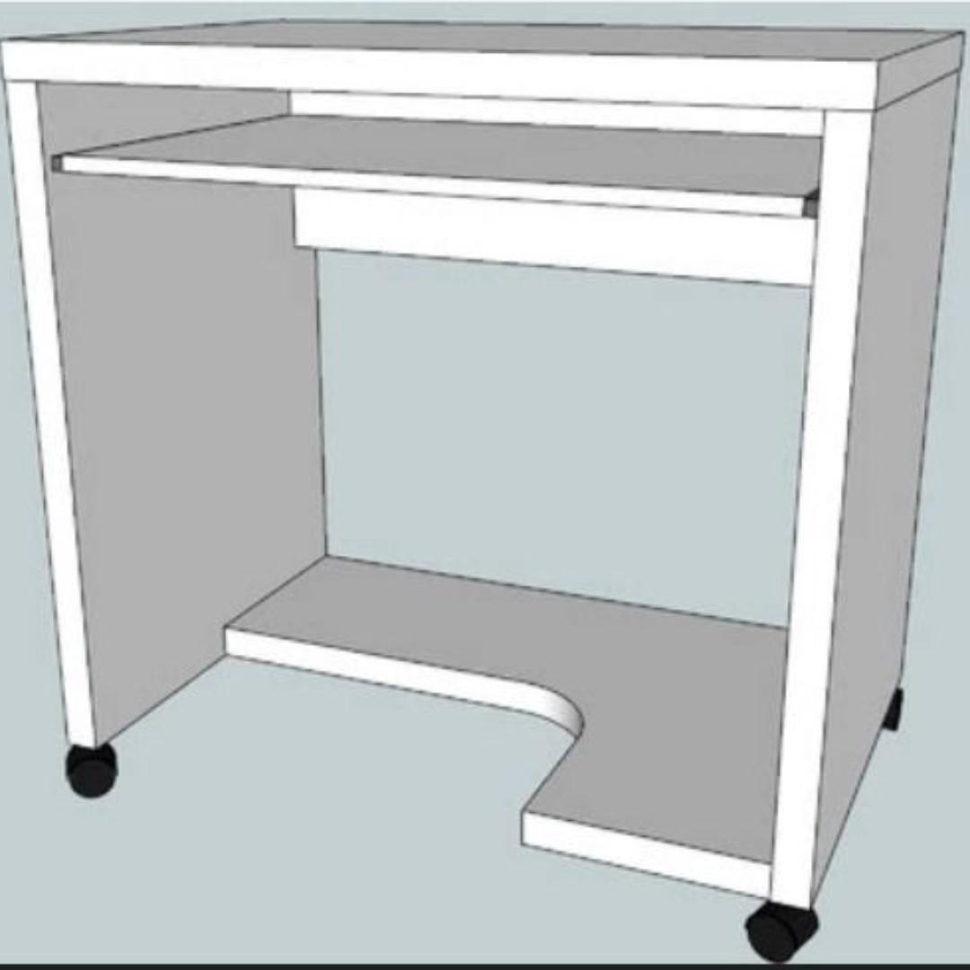 Computer desk on wheels hot sale ikea