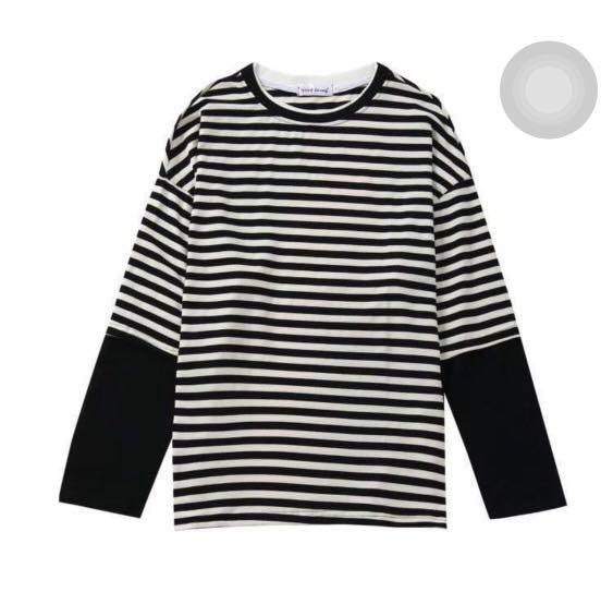 Jimin black and white striped shirt outlet