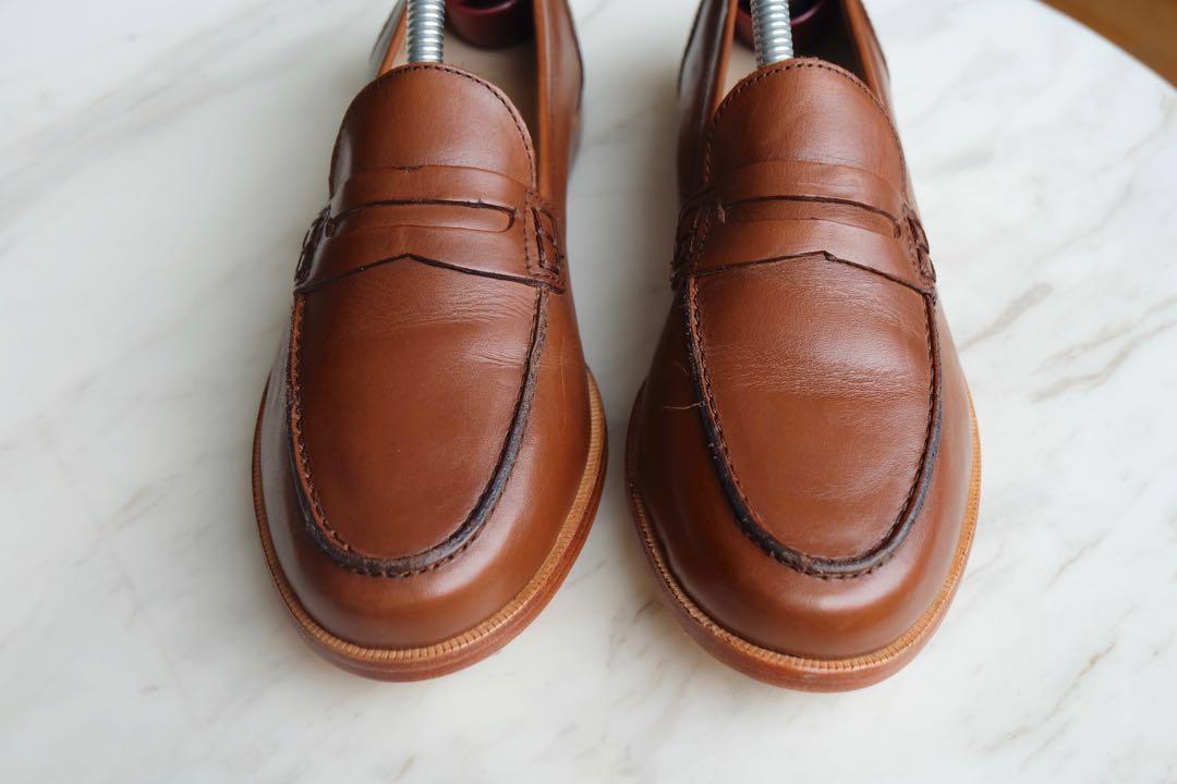 J crew ryan penny loafers store in leather