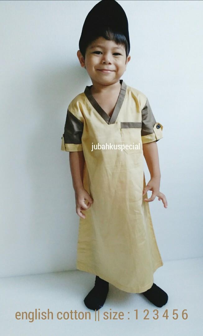 Jubah Budak Lelaki English Cotton Sand Khaki Babies Kids Boys Apparel 1 To 3 Years On Carousell