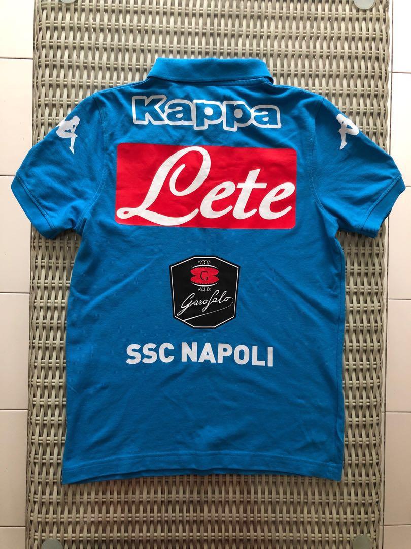 Kappa Authentic light blue SSC Napoli polo shirt for SGD 27