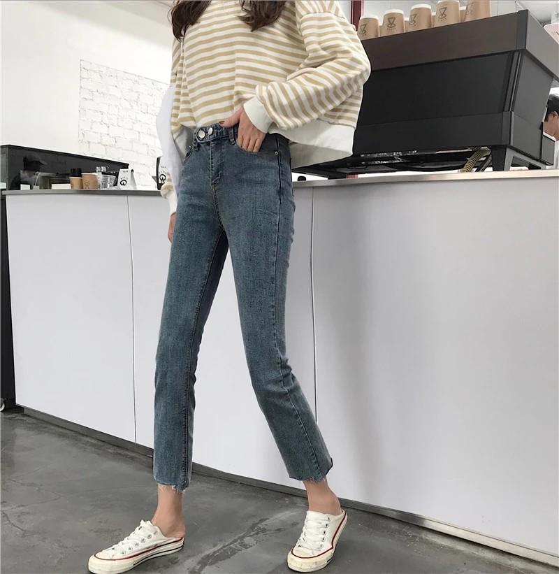 korean jeans top