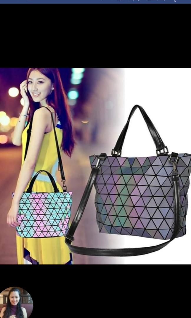 luminous geometric bag