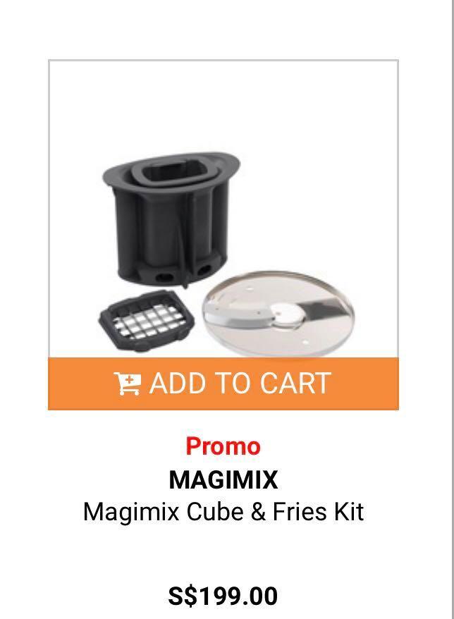 Magimix Dice & French Fry Kit, Furniture & Home Living, Kitchenware