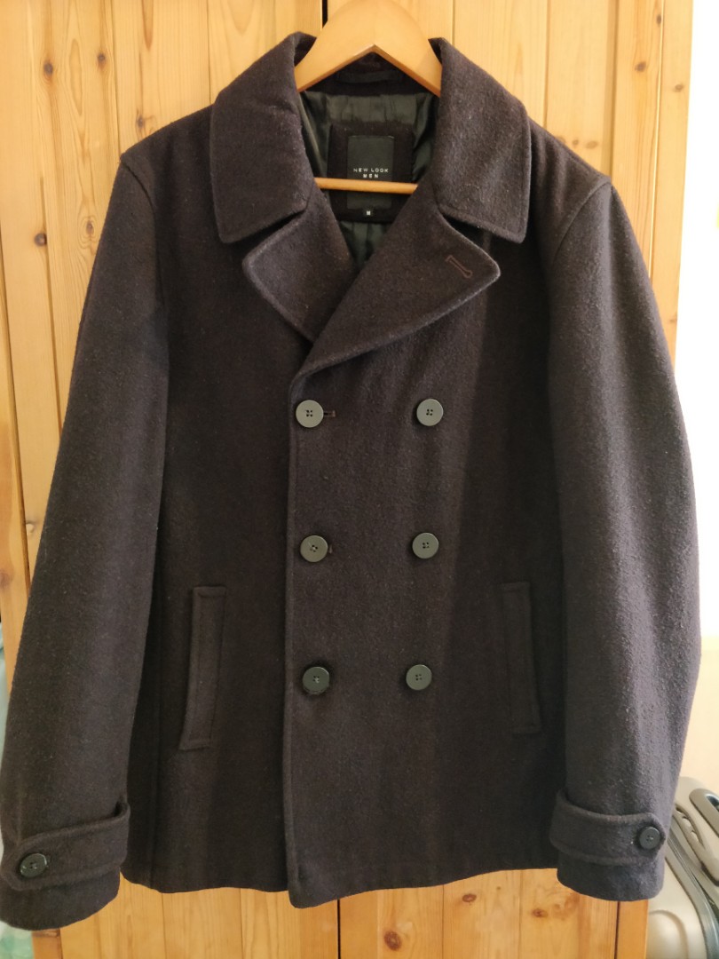 Men S Newlook Winter Pea Coat Men S Fashion Clothes Others On