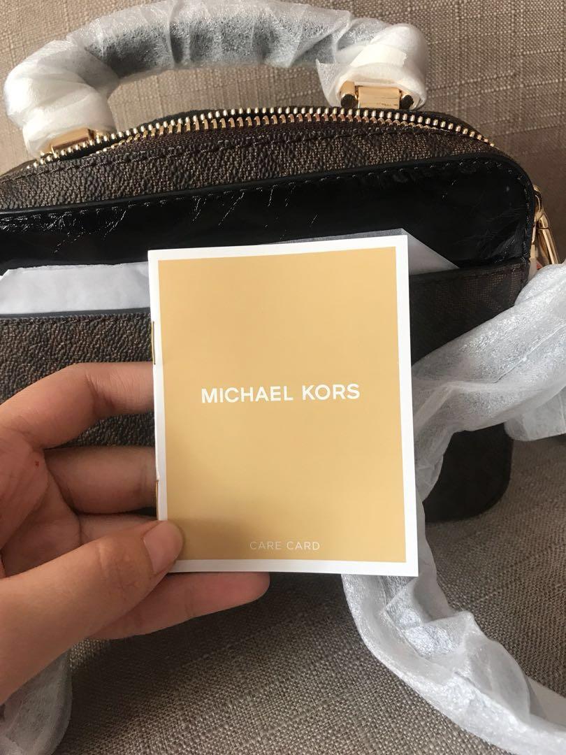 Michael Kors Mott Mini Logo and Leather Crossbody Women s Fashion