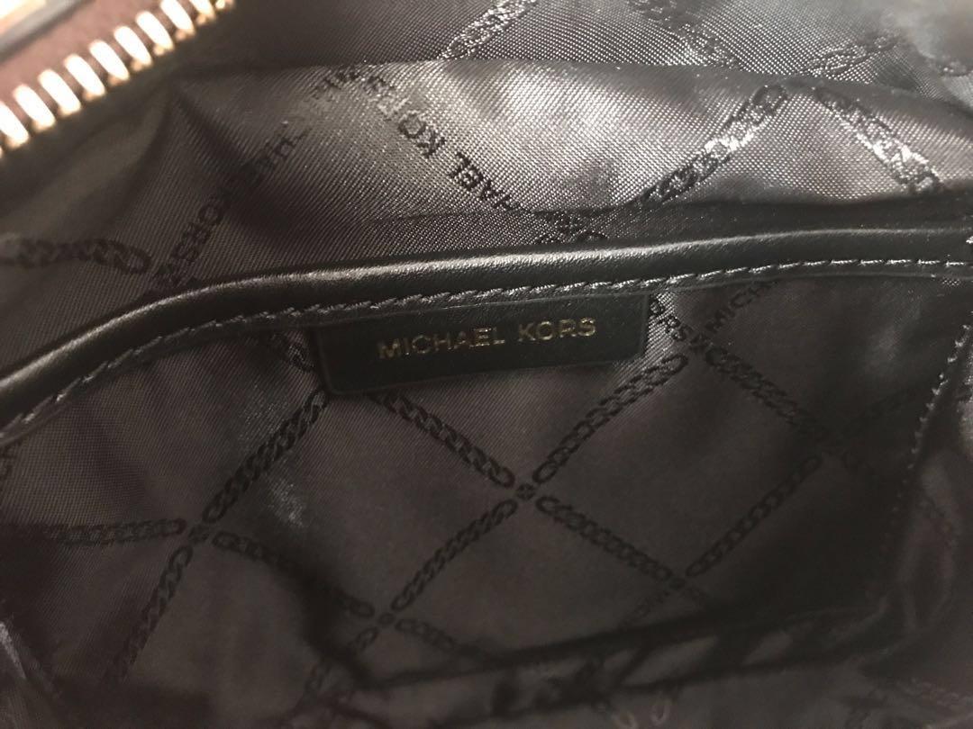 Michael Kors Mott Mini Logo and Leather Crossbody Women s Fashion