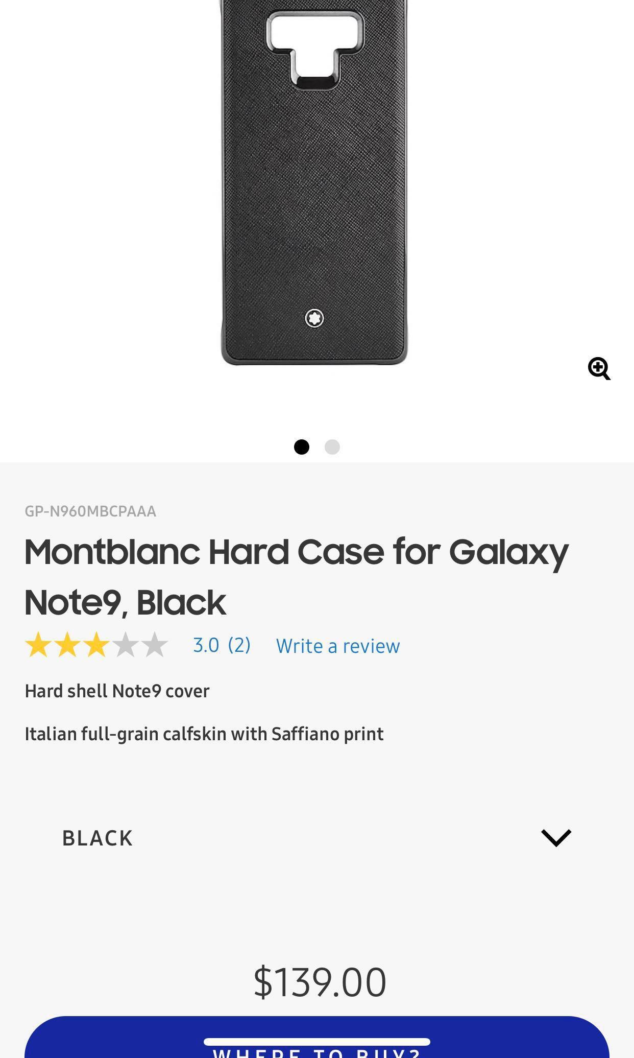 Montblanc hard case for galaxy note 9 store