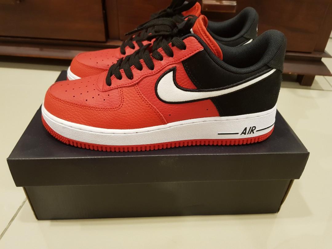 Nike air force 1 mystic red hot sale