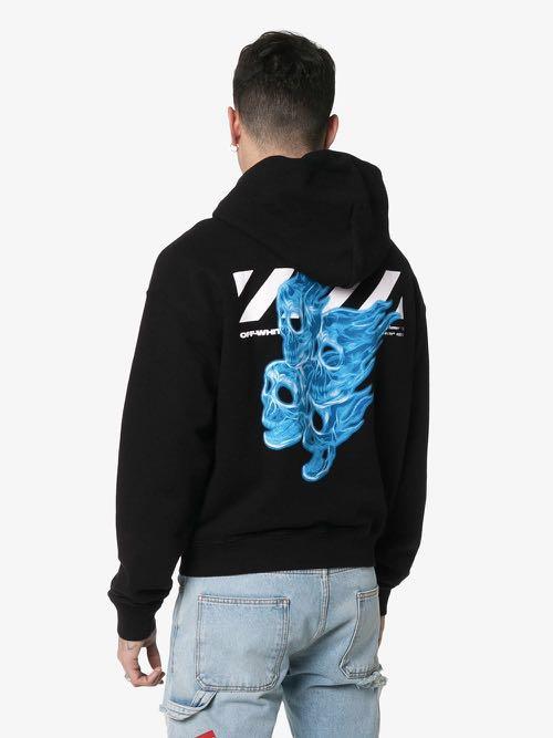 Off white skull hoodie clearance