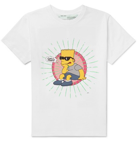 Off white bart simpson tee Clearance