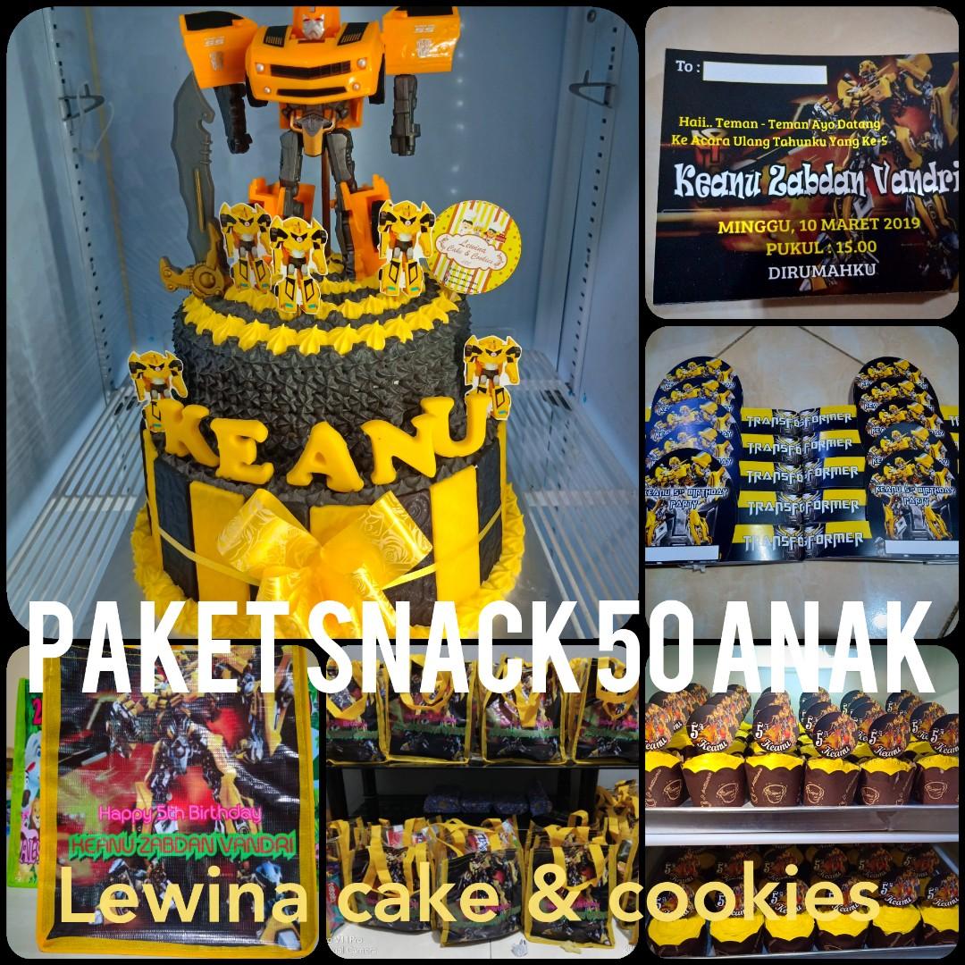 Paket Snack Ulang Tahun Makanan Minuman Kue Kue Di Carousell