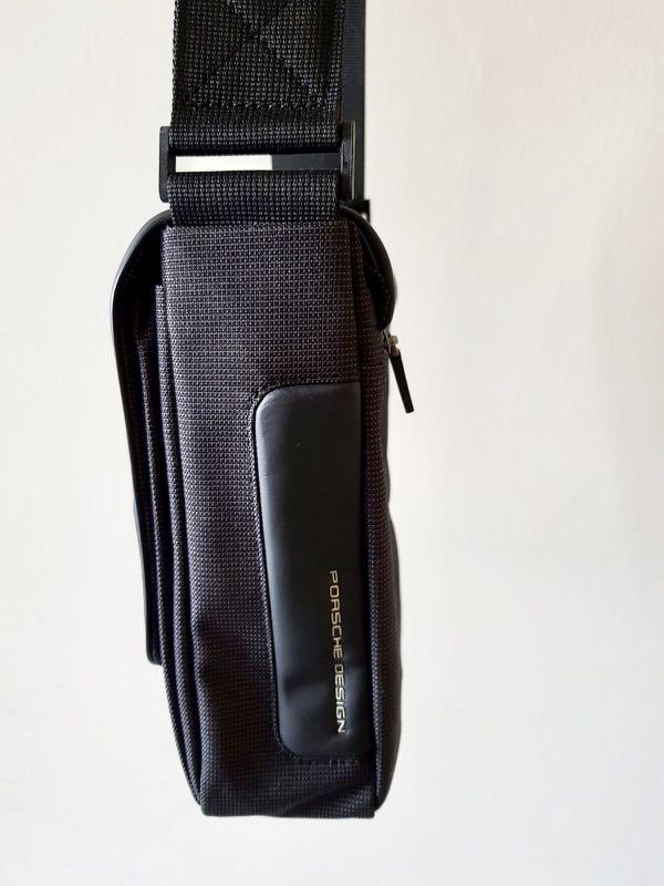 Sac Bandoulière Sling Bag Porsche Design Roadster Evo S - Noir, 100% Nylon, Neuf