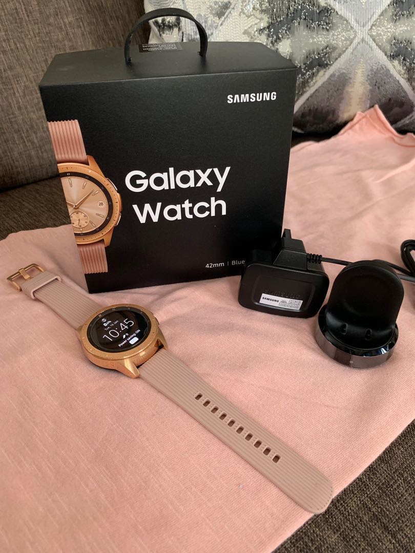 Rose gold galaxy watch, Audio, Earphones on Carousell