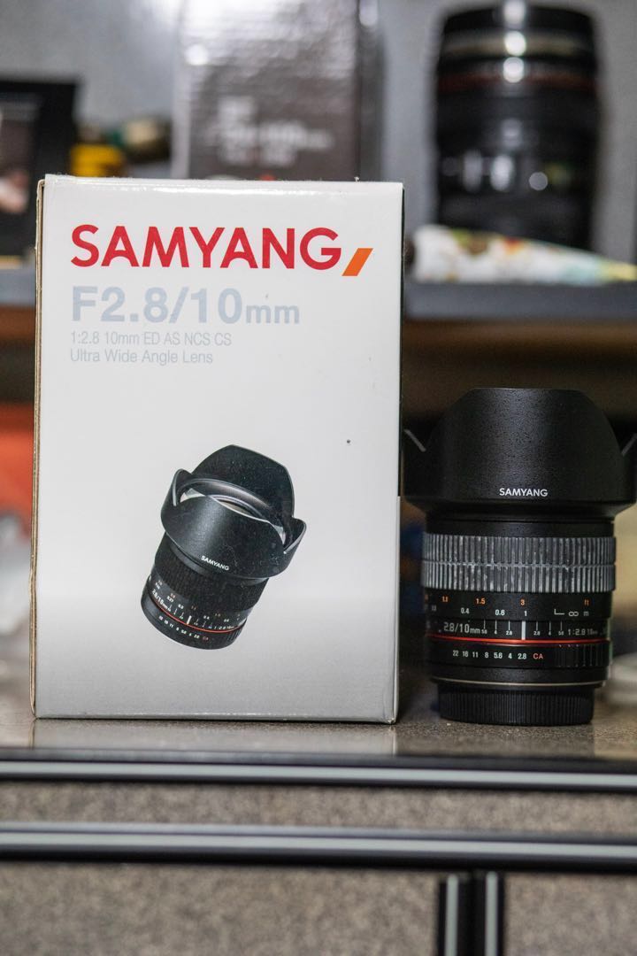 Objectif Samyang 10mm F/3.1 Ultra Grand Angle - Monture Nikon F, Focale Fixe, Ouvert Jamais Utilisé