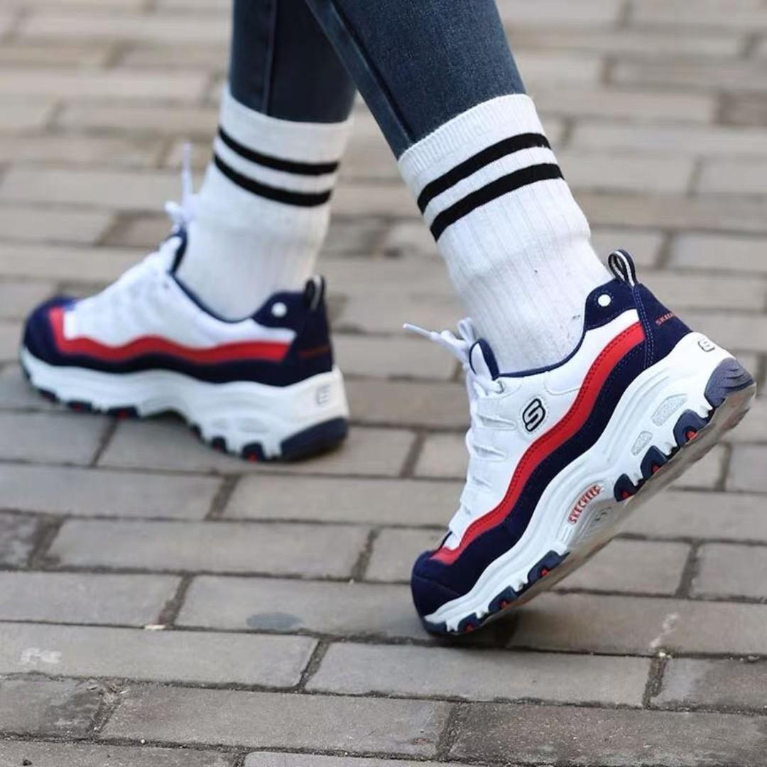 skechers d lites 3 womens navy