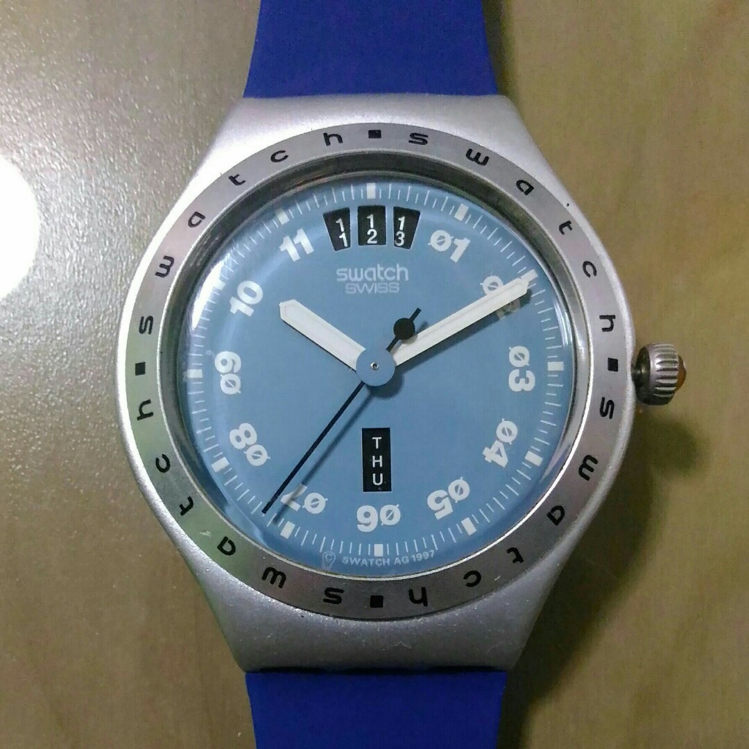 Swatch irony cheap day date