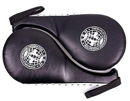 Pads De Frappe Taekwondo Nicoone - Double Cible - Pour Kickboxing, Karaté - 38x19x5 Cm - Noir