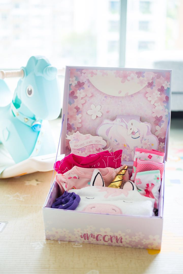 Unicorn Gift Box Set Babies Kids Babies Apparel On Carousell