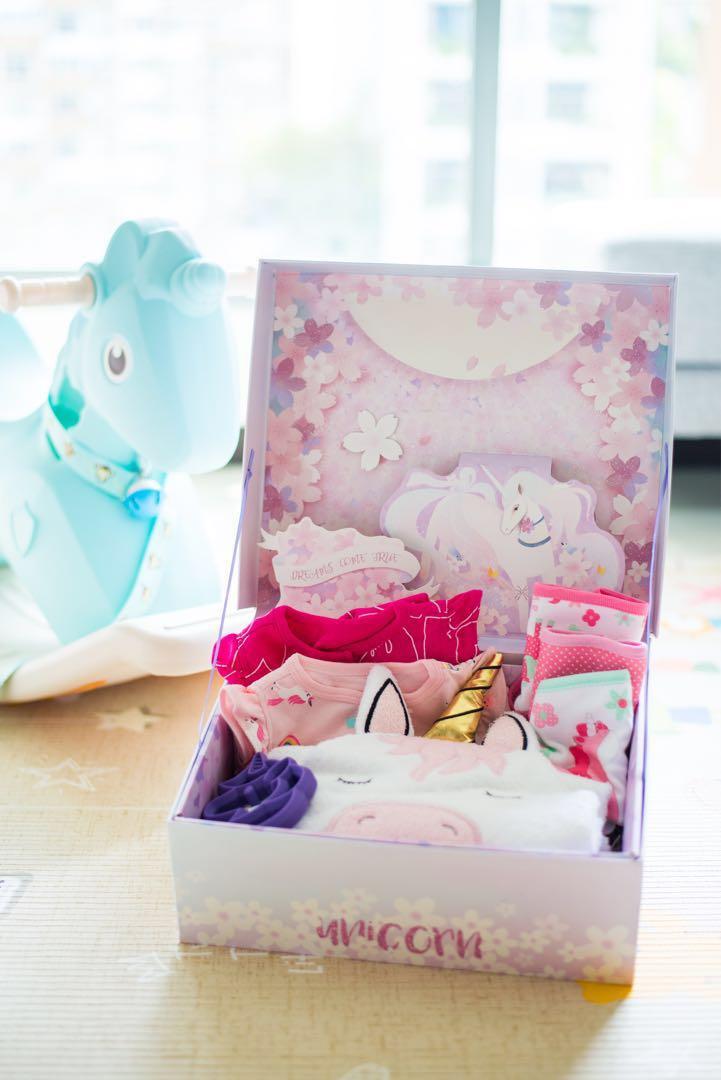 Unicorn Gift Box Set Babies Kids Babies Apparel On Carousell