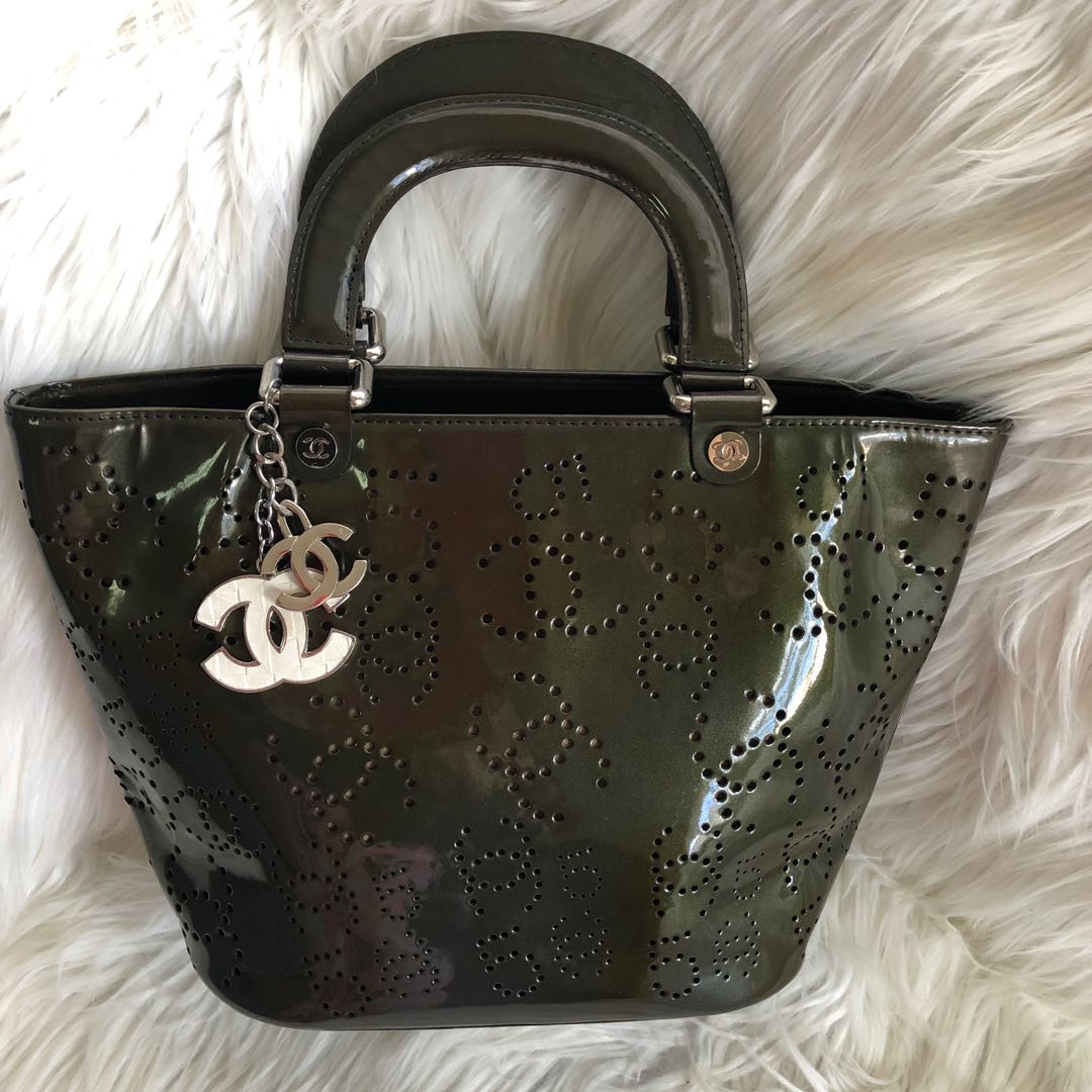 perforated handbag