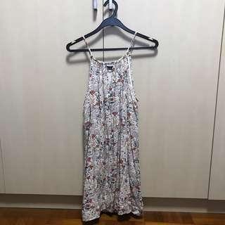 Floral Halter Neck Dress