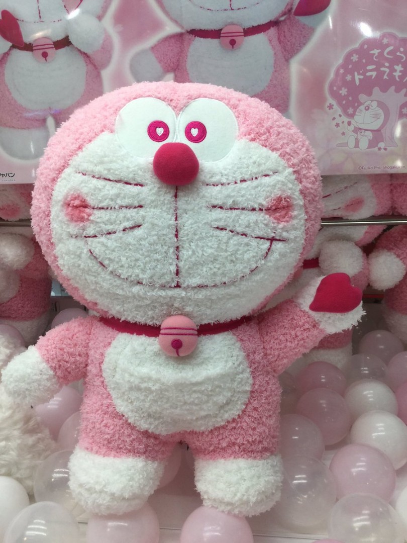 Pink deals doraemon plush