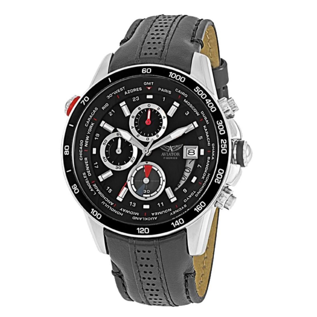 Aviator f series world time tachymetre chronograph watch clearance