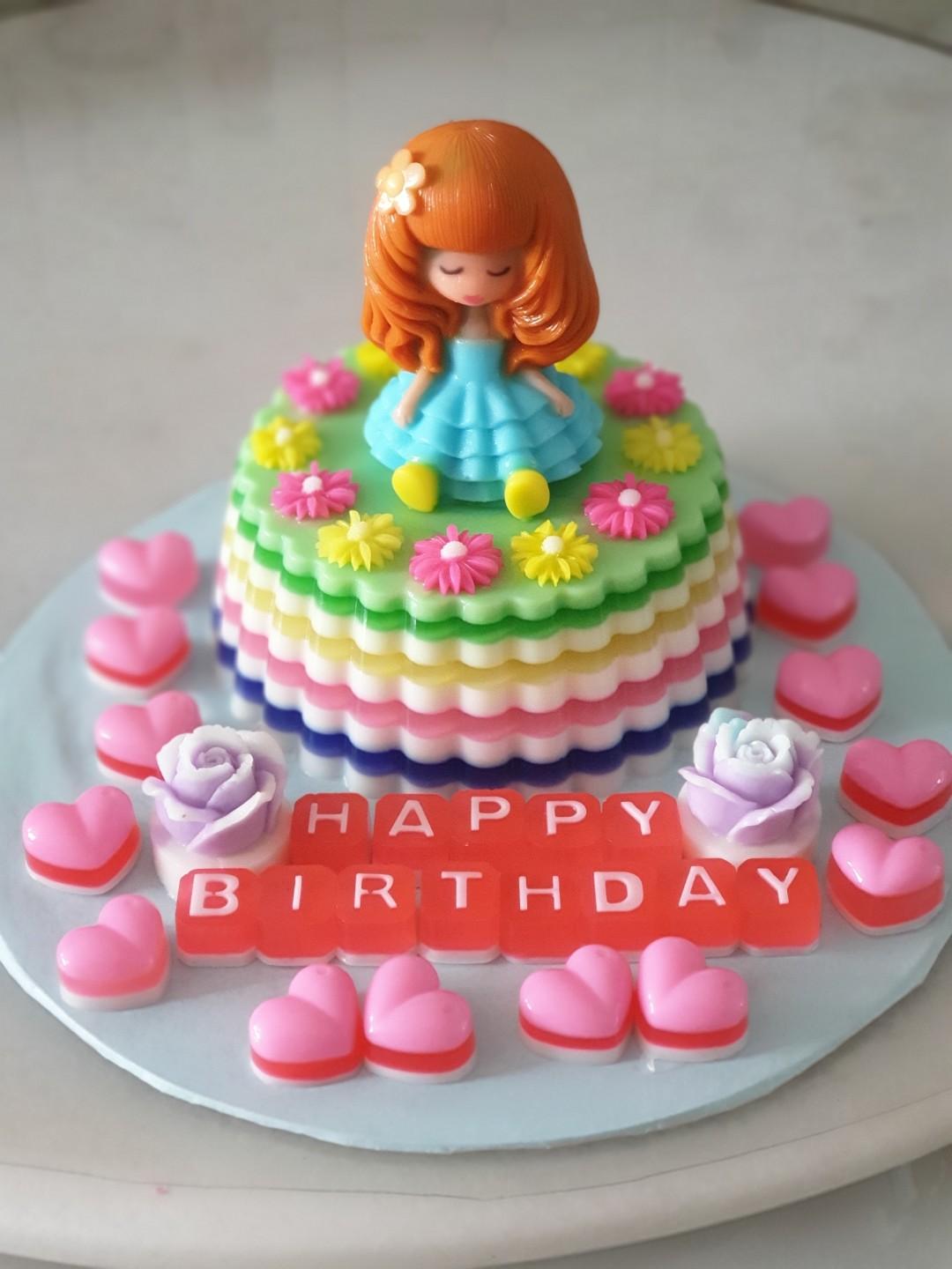 Doll Dress Jelly Cake | Barbie Doll Dress Jelly | KC COOKING - YouTube