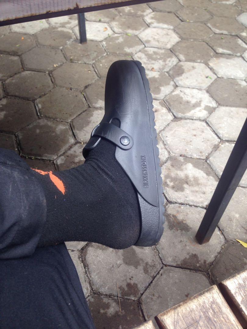 Birkenstock Boston Eva Karet Fesyen Pria Sepatu Sandal Di Carousell