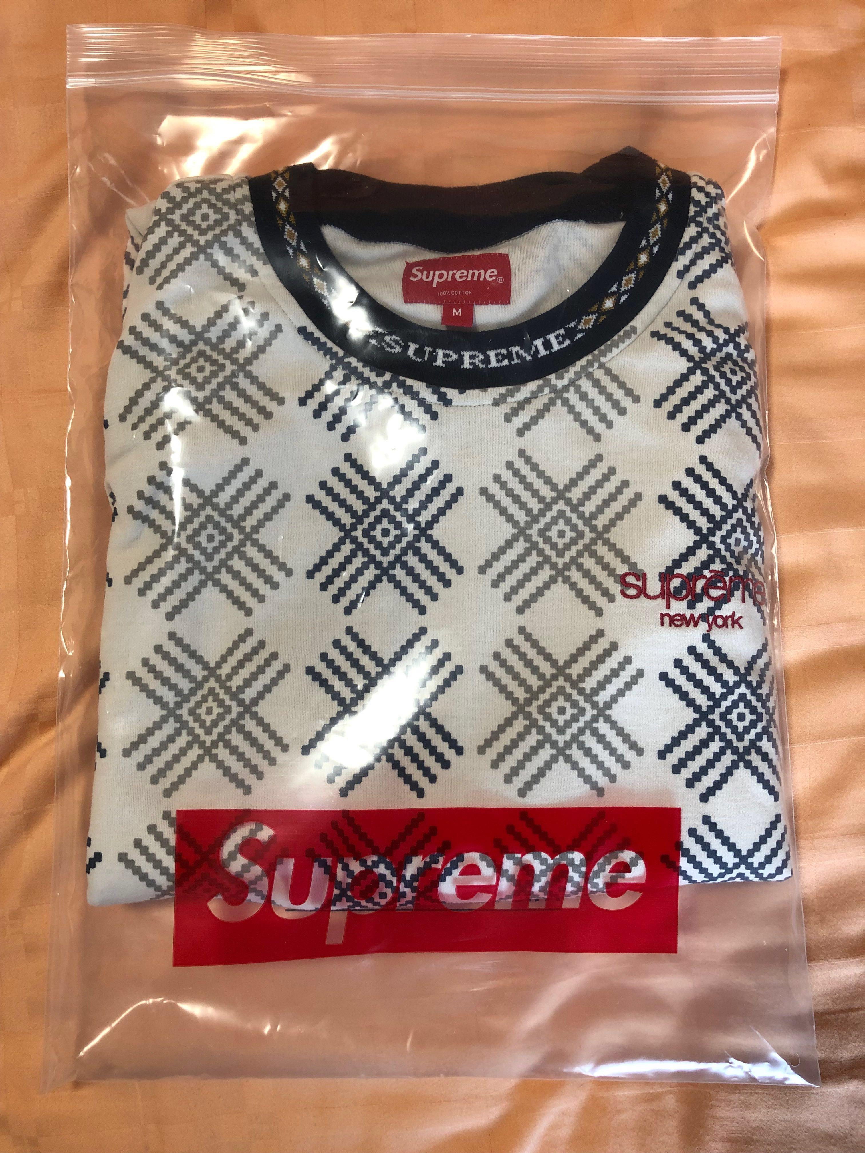 BNIB - SUPREME - Motif L/S Top - Off-White