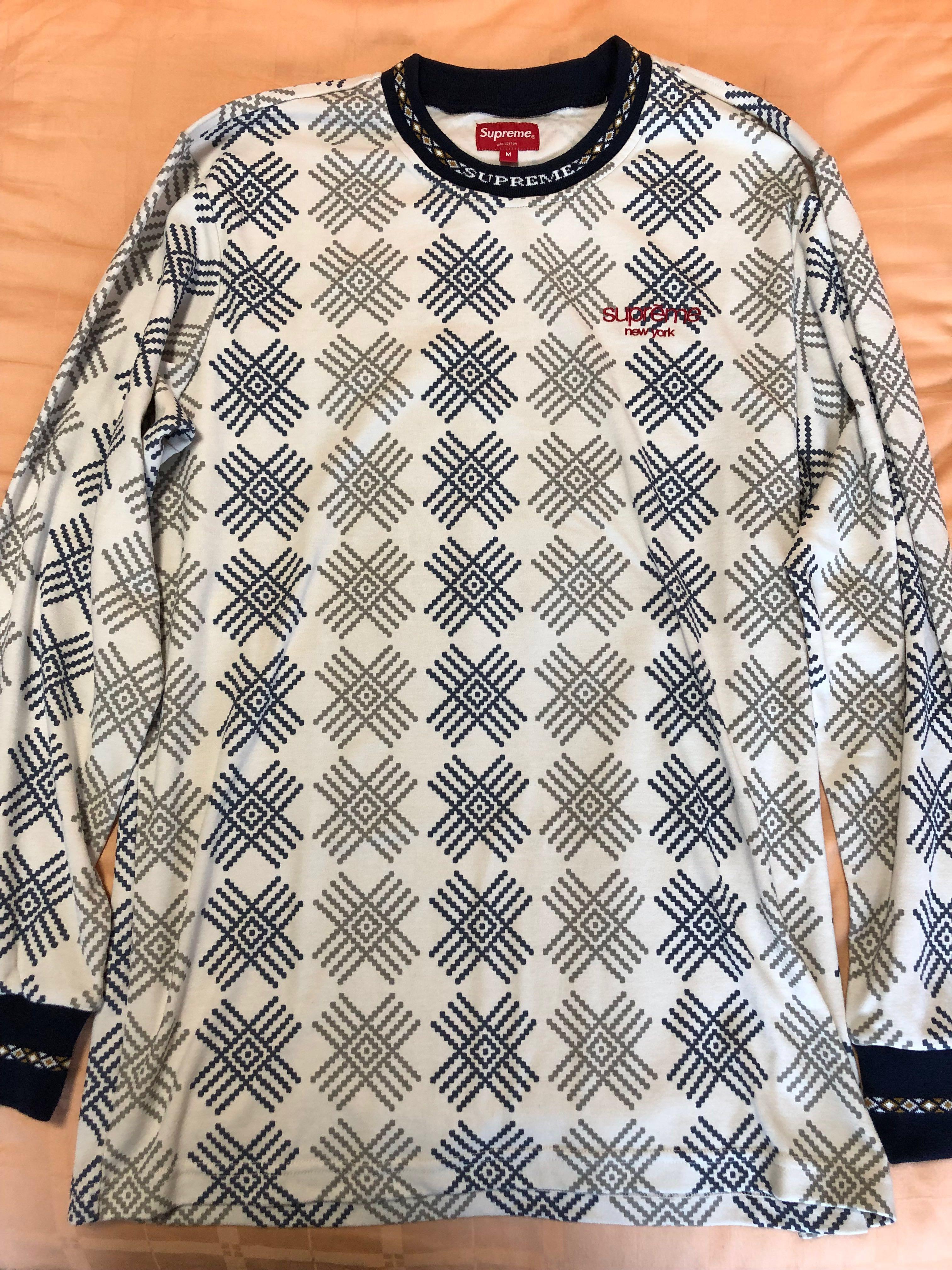 BNIB - SUPREME - Motif L/S Top - Off-White