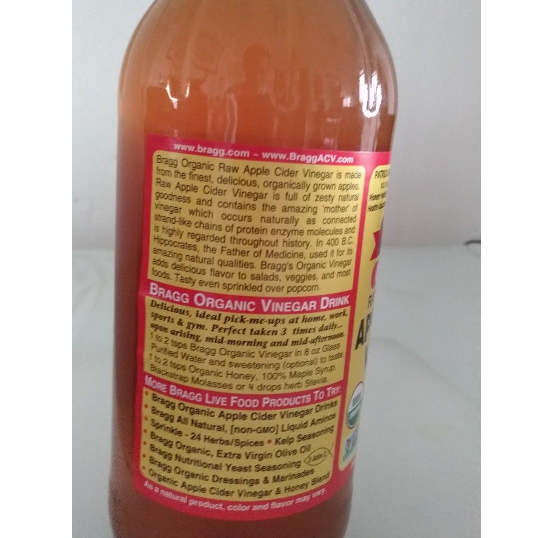 Bragg Apple Cider Vinegar (Expiry 2023), Health & Nutrition, Health Supplements, Health Food