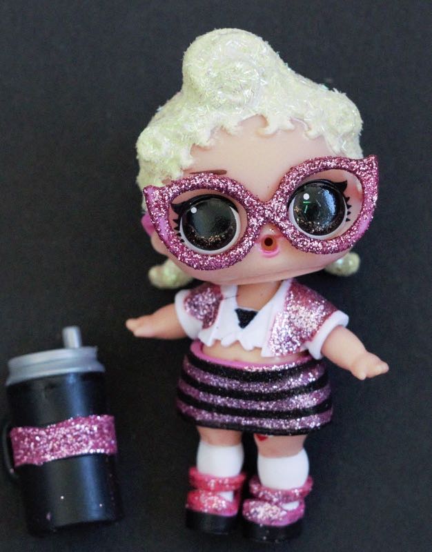 pink baby lol doll bling