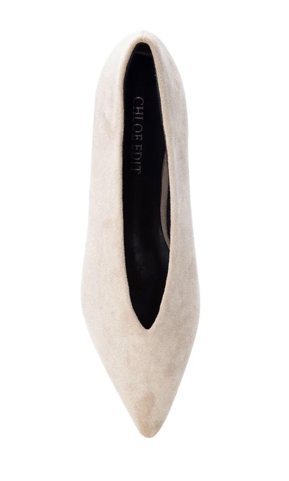 Chloe Edit Pointed Flats, Women's 