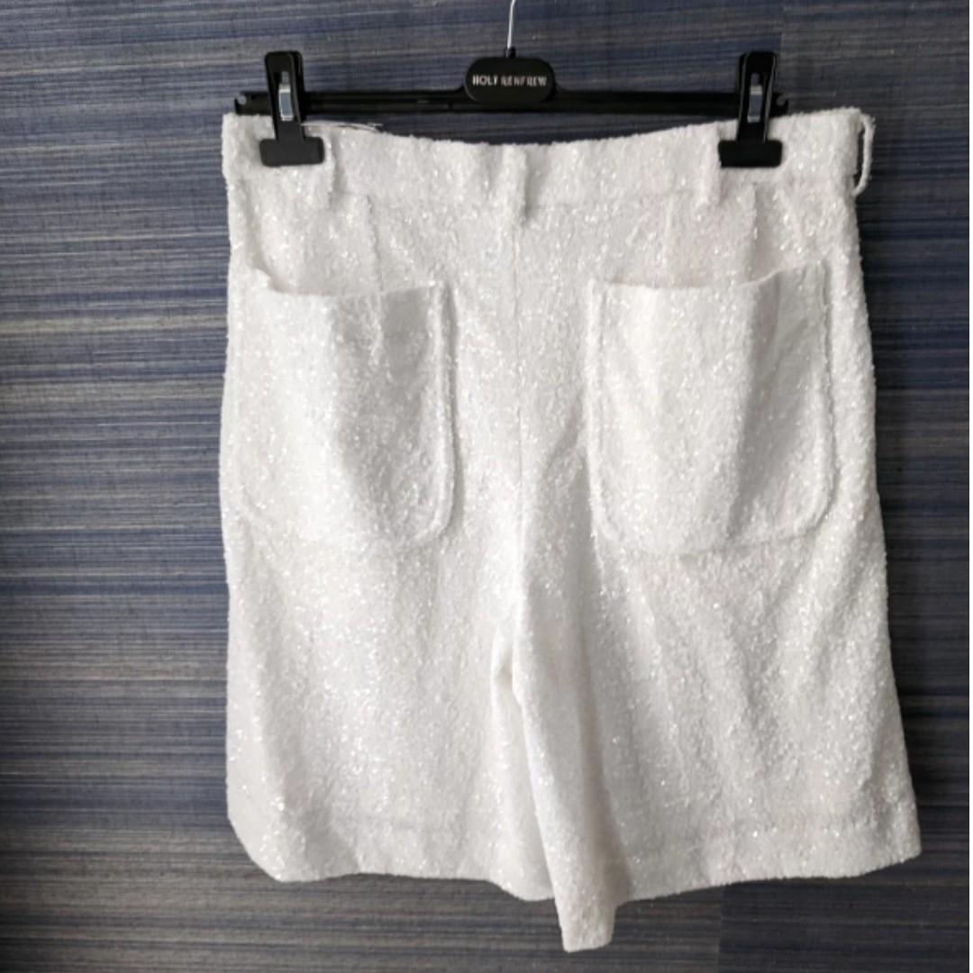 Comme des garcons glitter shorts deals