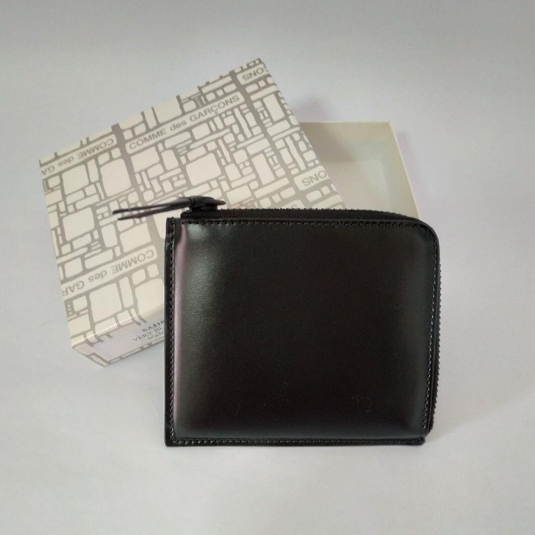 comme des garcons very black wallet