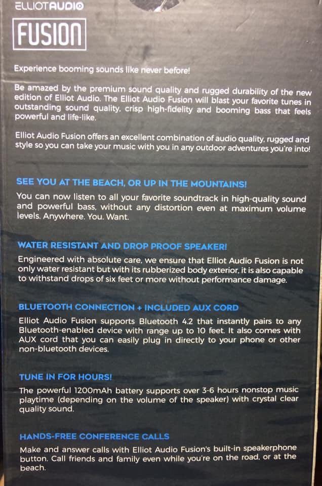 elliot audio fusion speaker
