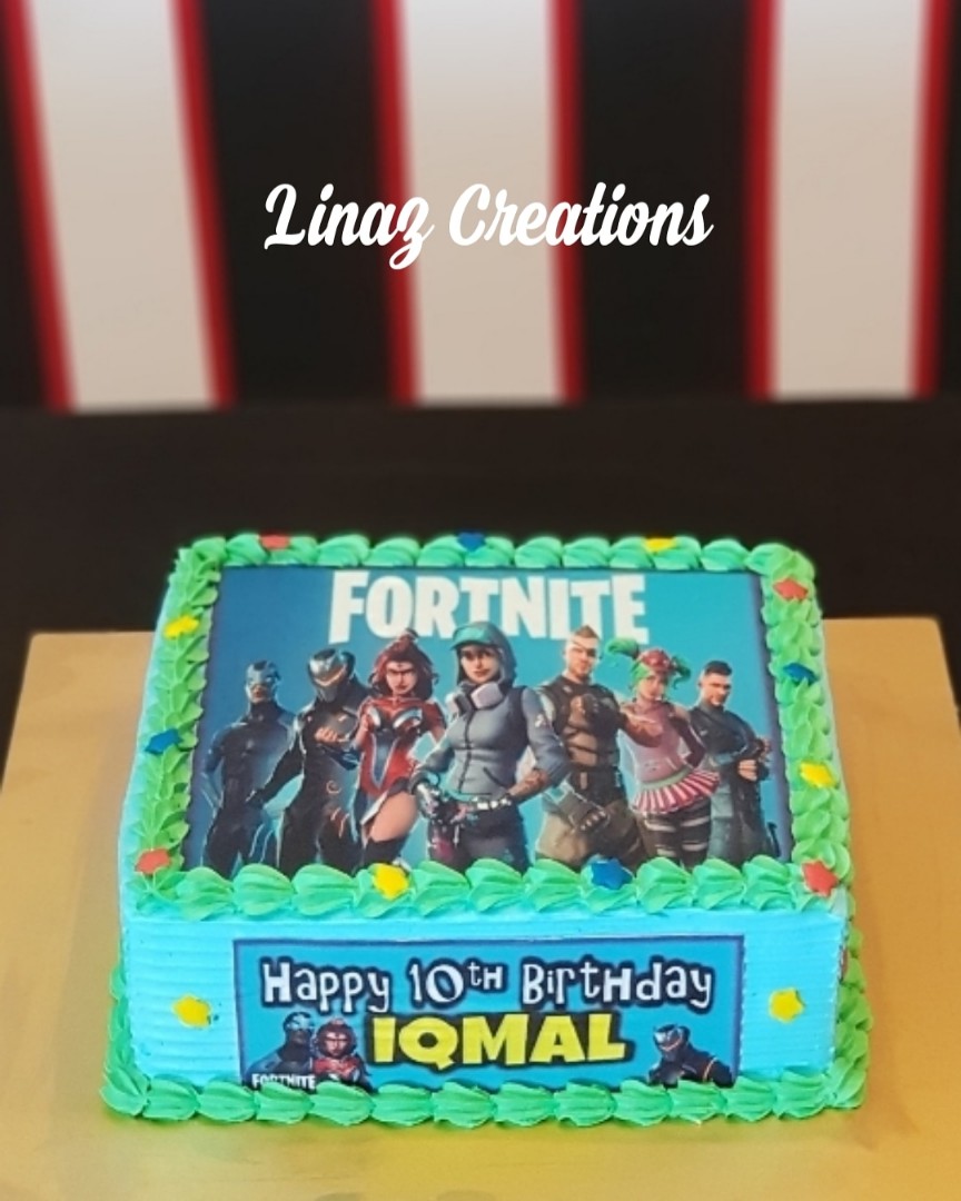 Fortnite Theme Birthday Cake Need A Customised Cakes Contact Us At - share this listing