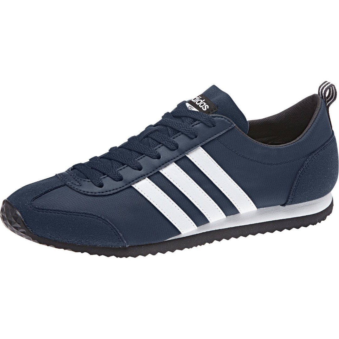 FREE DELIVERY 100% Authentic Adidas VS Jog DB0464 (Navy Blue, White),  Luxury, Shoes on Carousell