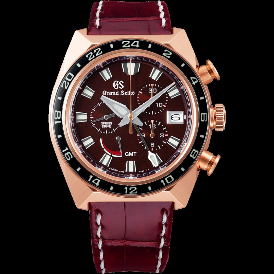 Grand Seiko Sports Spring Drive Chronograph GMT 18K Rose Gold SBGC230 Limited Edition 100 Pcs