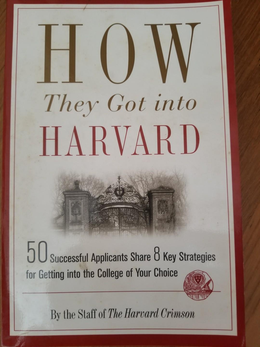 How They Got Into Harvard Books Stationery Non Fiction On