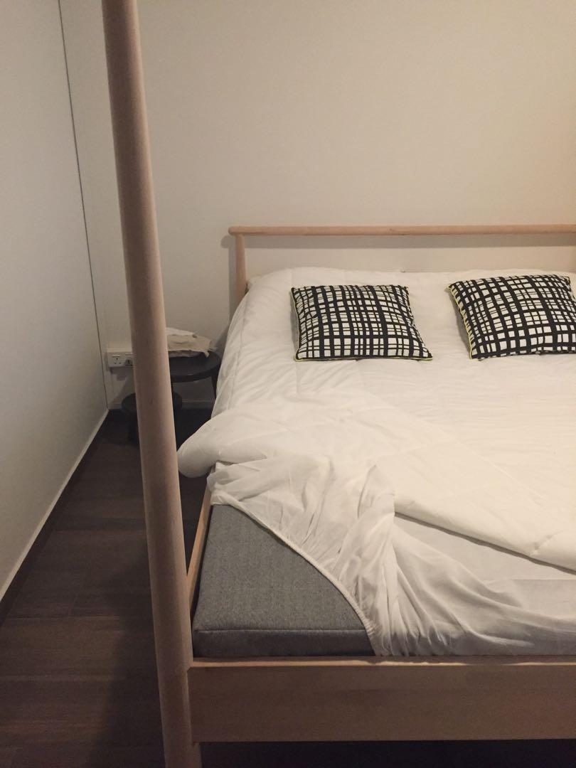 IKEA Gjora bed frame w Beito mattress, Furniture & Home Living