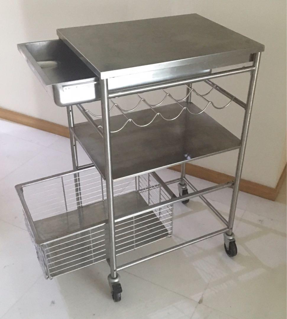 Ikea Kitchen Trolley Furniture Shelves Drawers On Carousell