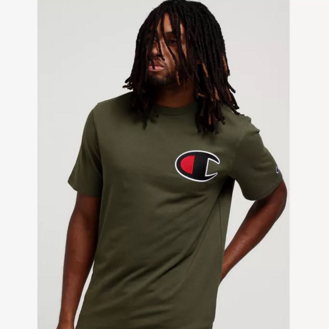 champion tee big logo